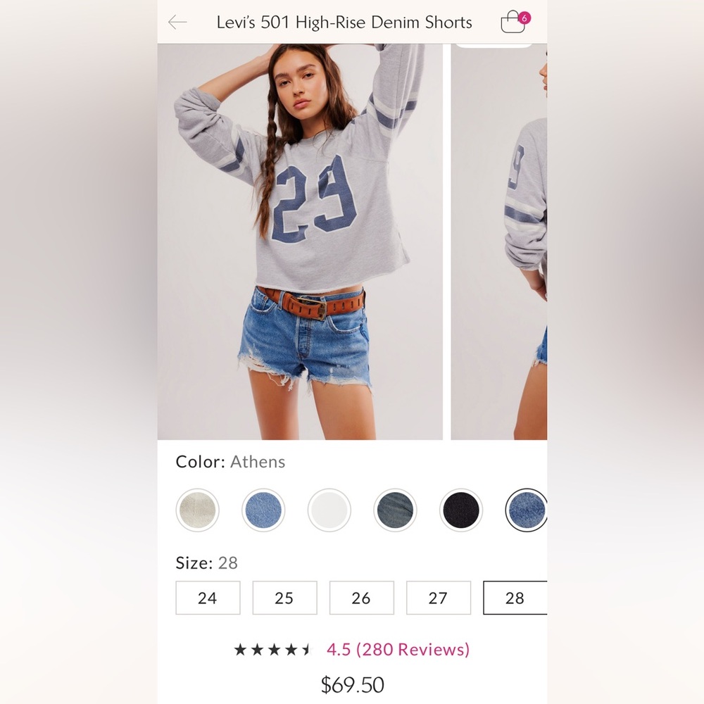 Levis 511 shorts